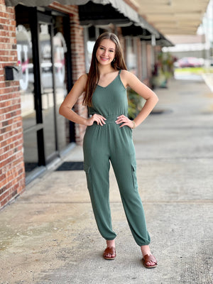 Forest Green Jumpsuit