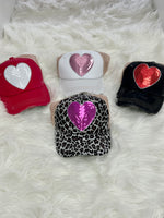 Sparkle Heart Vintage Hat