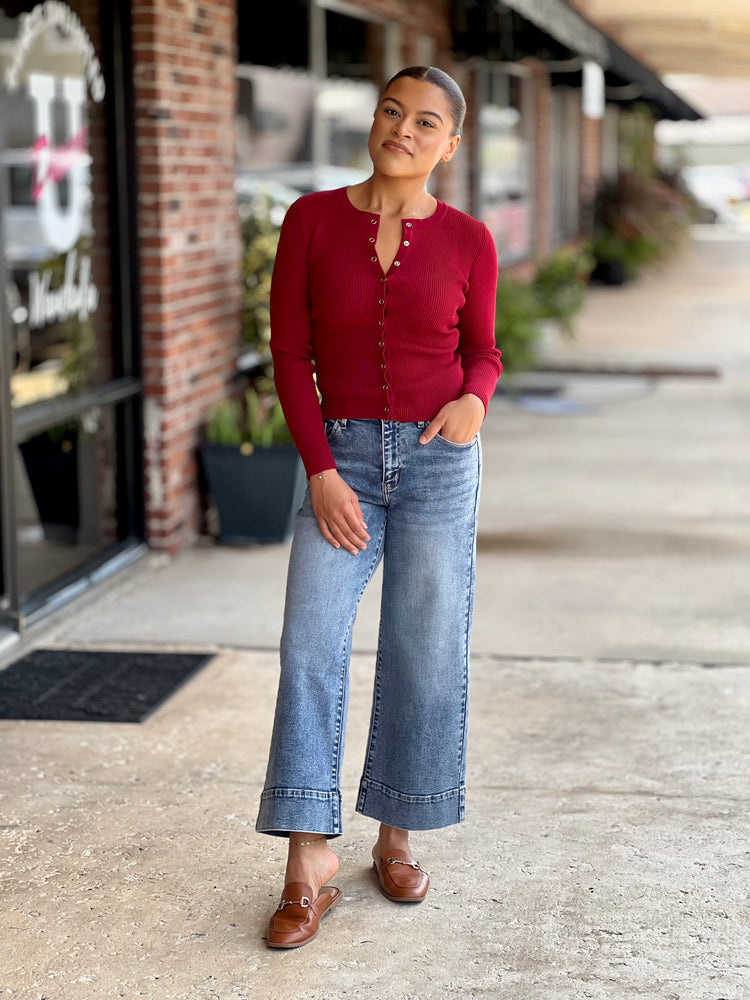 Indigo Dream HW Wide Leg Jean