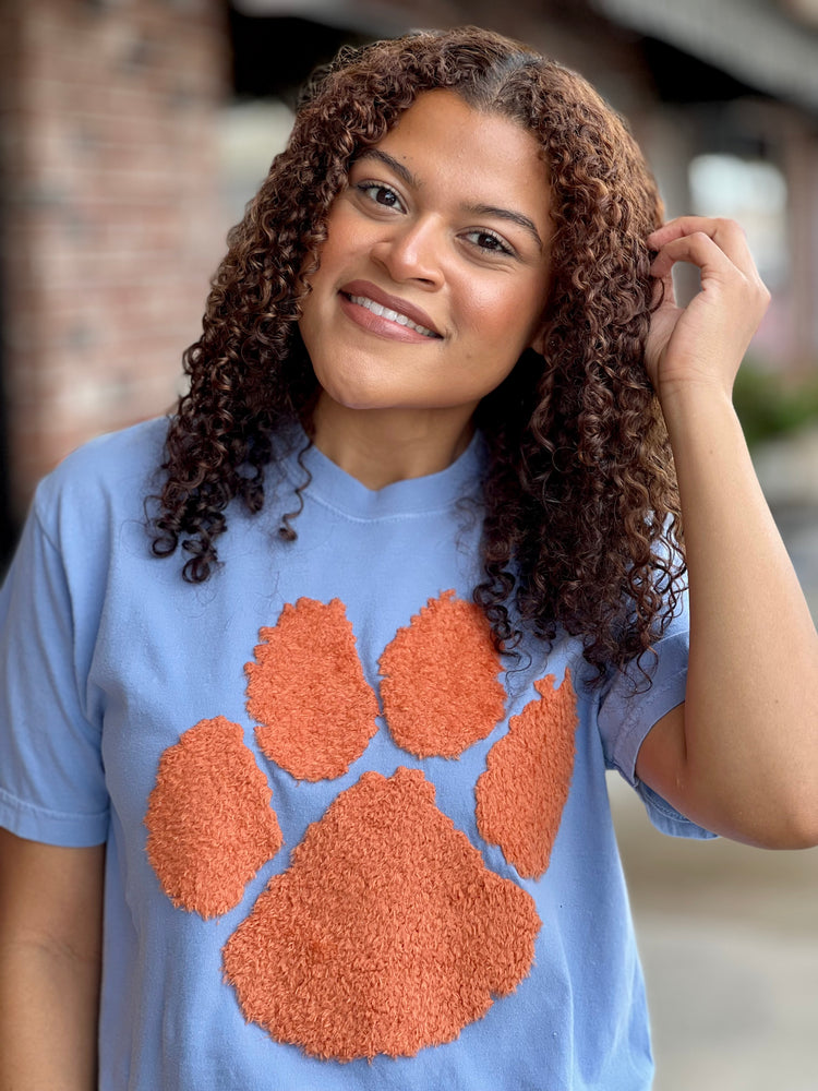 Orange Paw Fluffy Tee