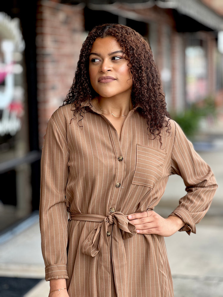 Cocoa Striped Dress