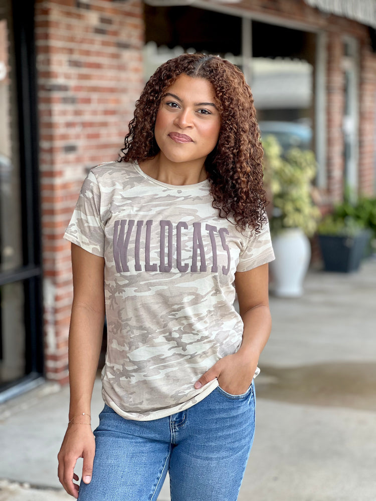 Natural Camo Game Day Team Spirit Graphic Tee