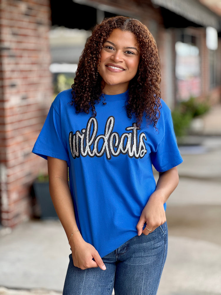 Wildcats Sequin Patch Tee