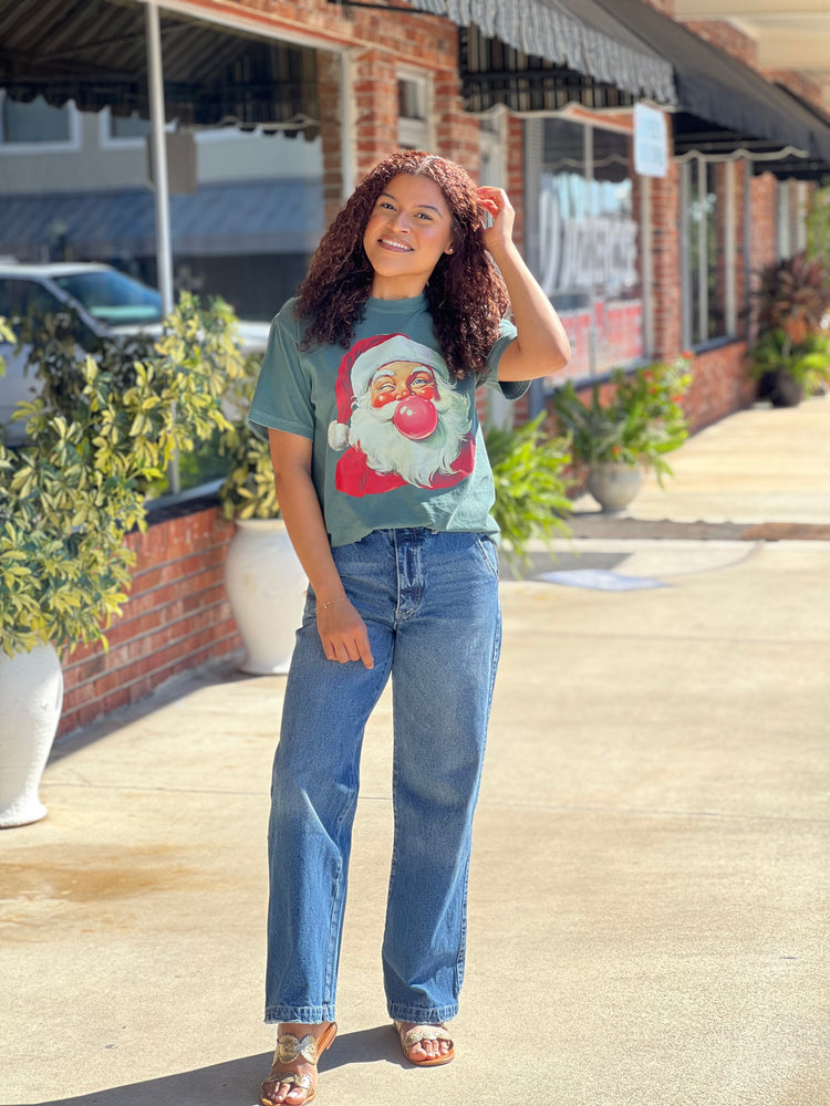 Vintage Bubble Gum Santa Graphic Tee