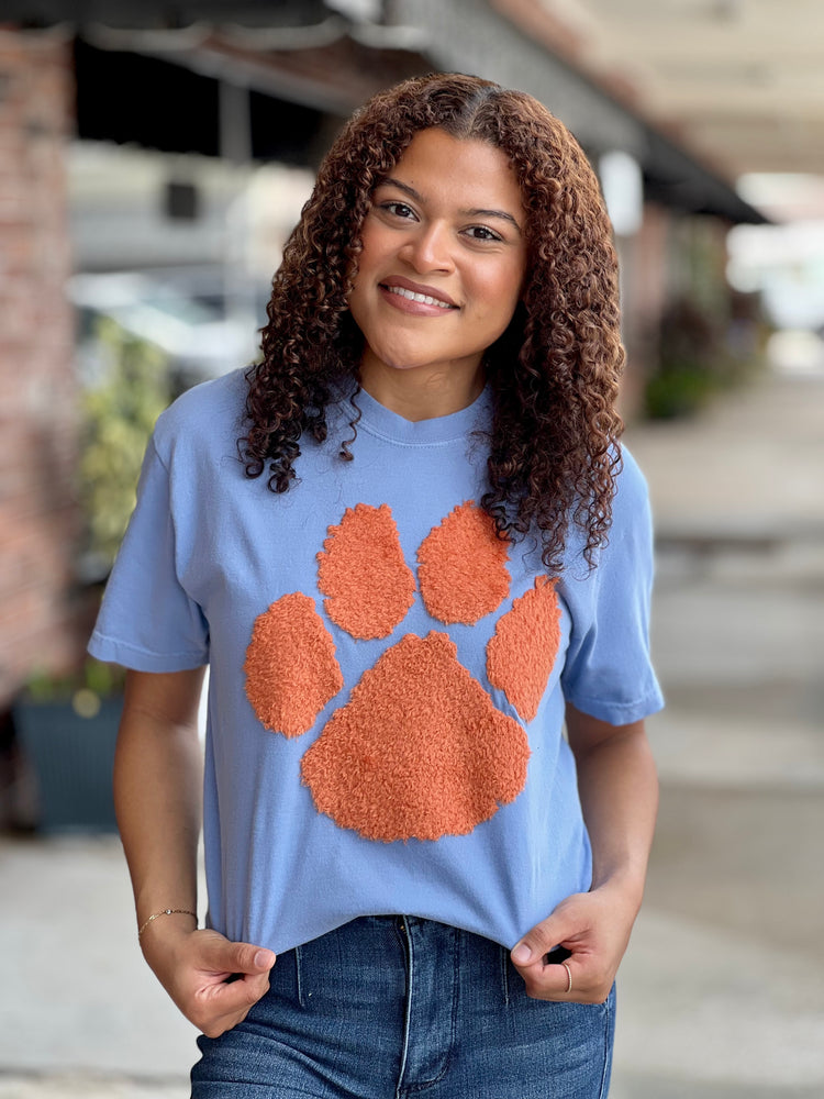 Orange Paw Fluffy Tee