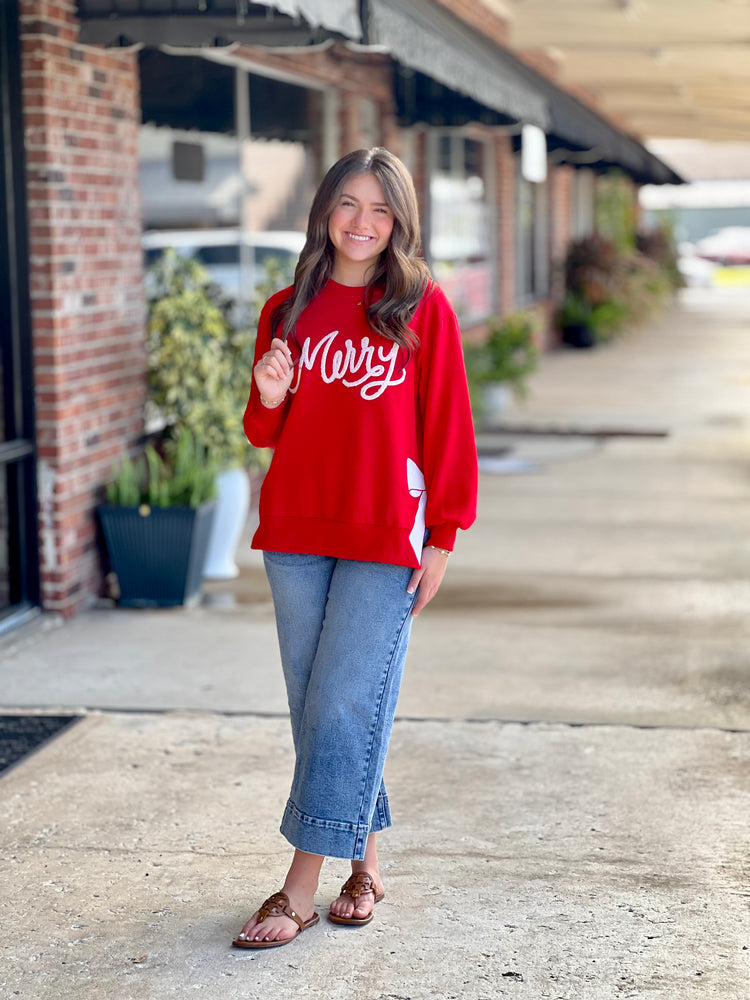 Lakelyn Merry Bow Sweatshirt