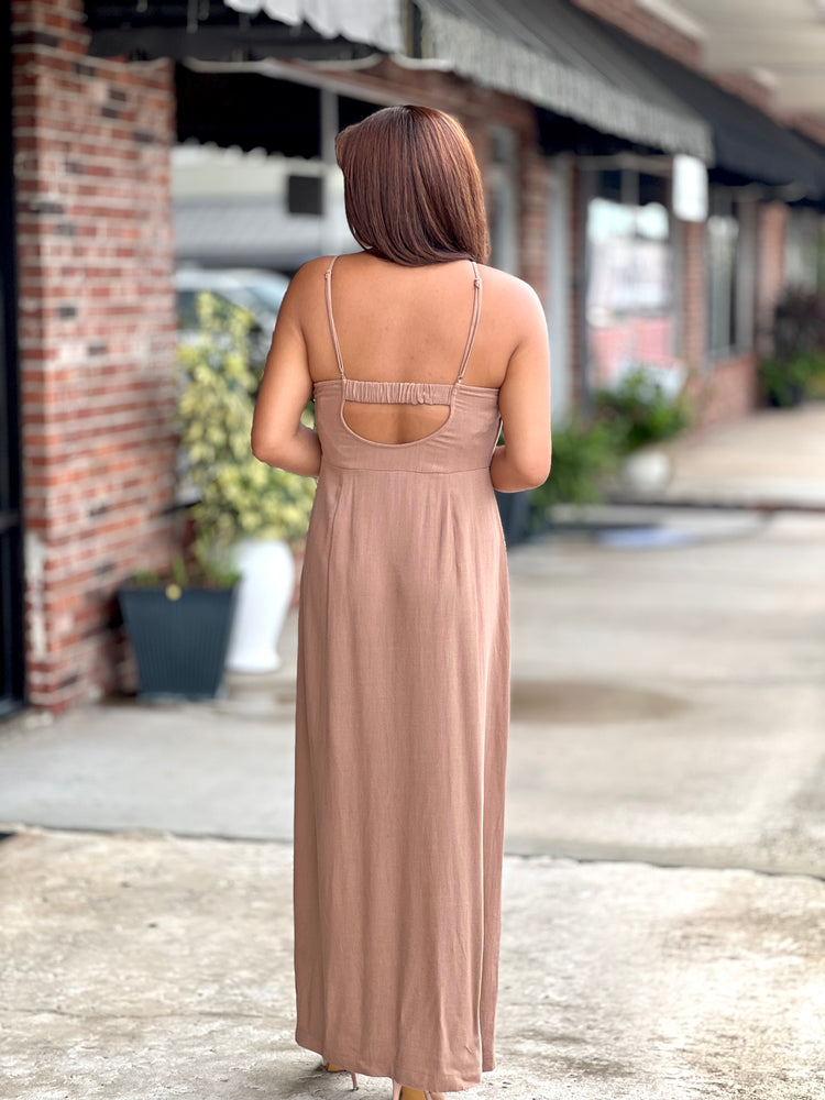 Spice Up Your Fall Back Cut Out Midi Dress