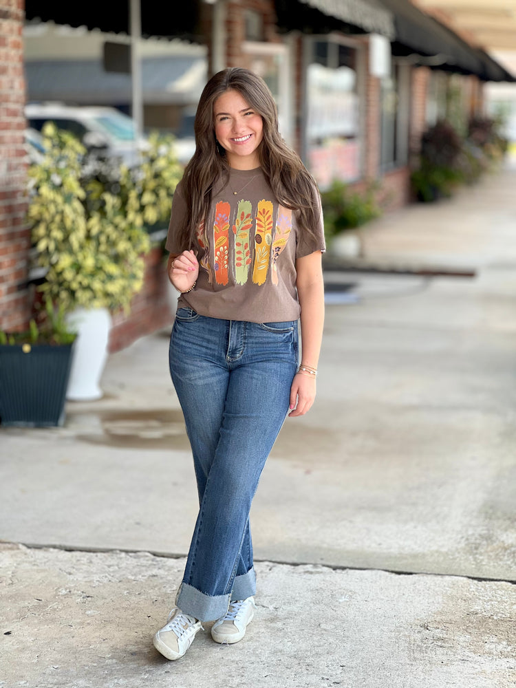 Fall Foliage Brushstrokes Tee