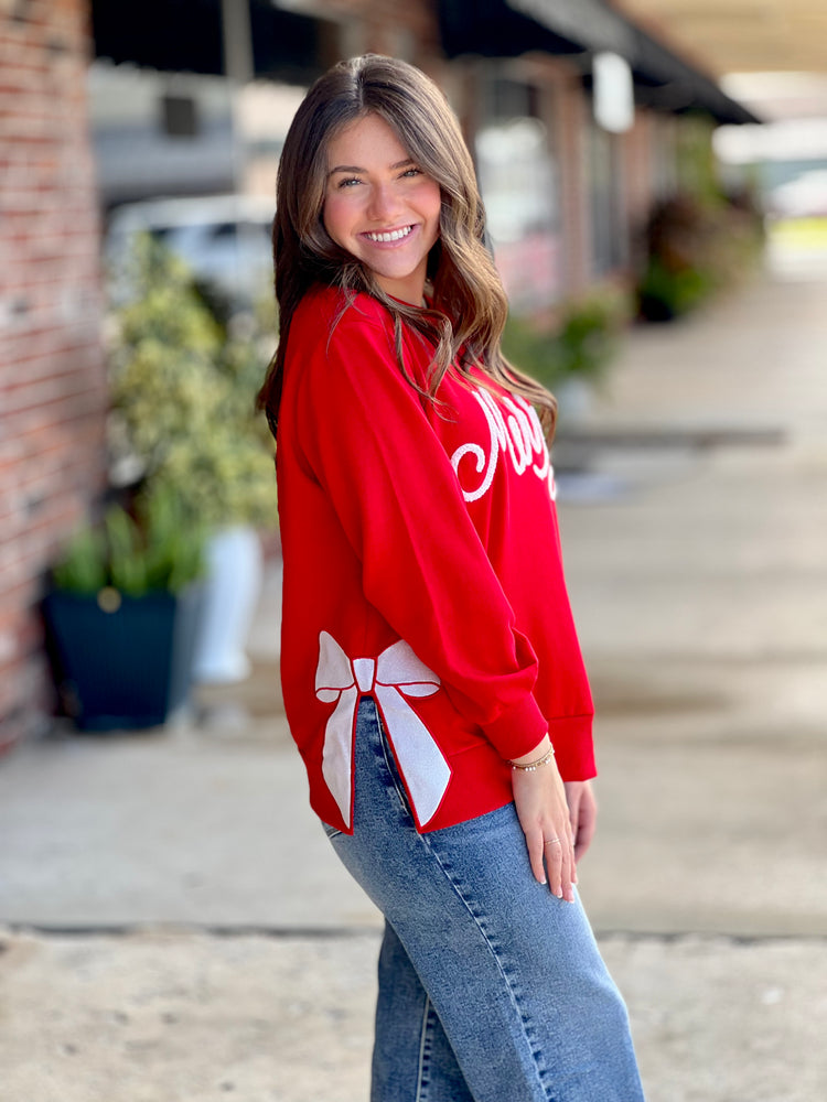Lakelyn Merry Bow Sweatshirt