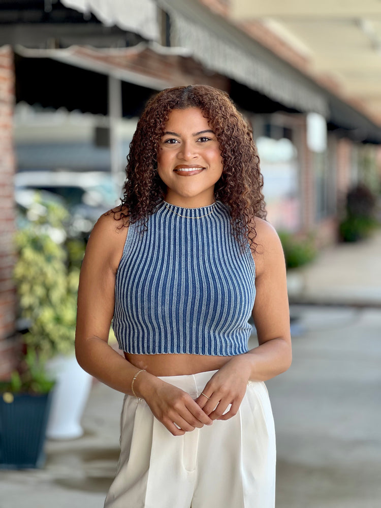 Sleeveless Sweater Knit Top