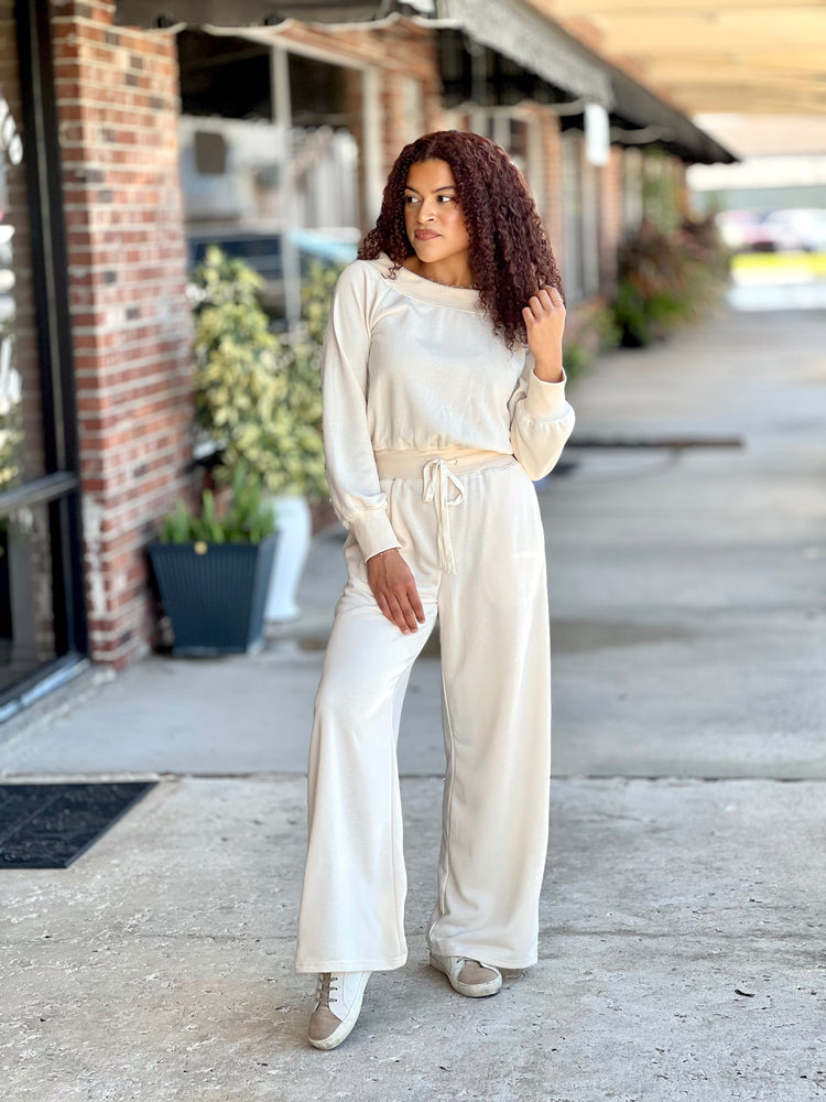 Soft Touch Off The Shoulder Knit Jumpsuit