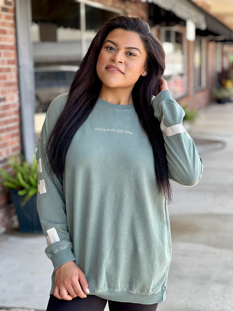 Joyful Oversized Sweatshirt-