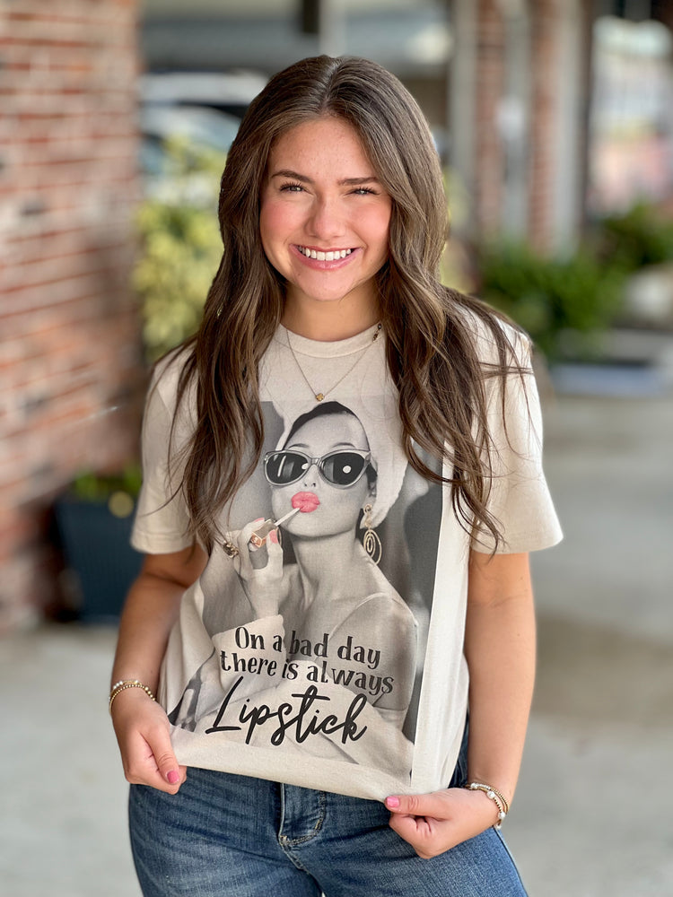 On a Bad Day There is Always Lipstick Tee