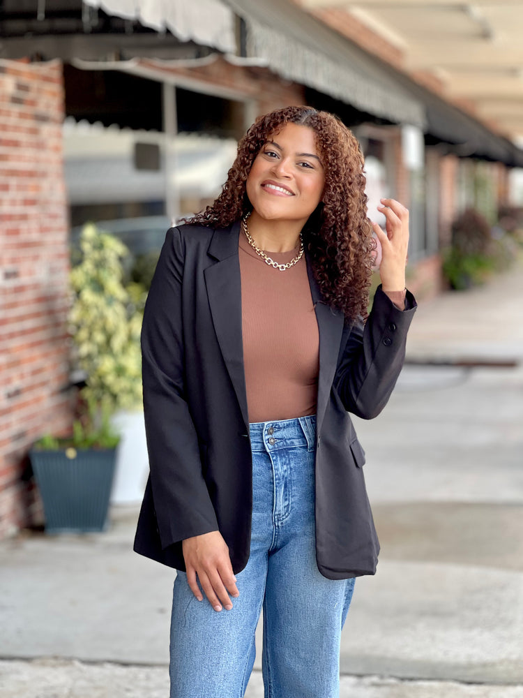 Black Long Sleeve Blazer