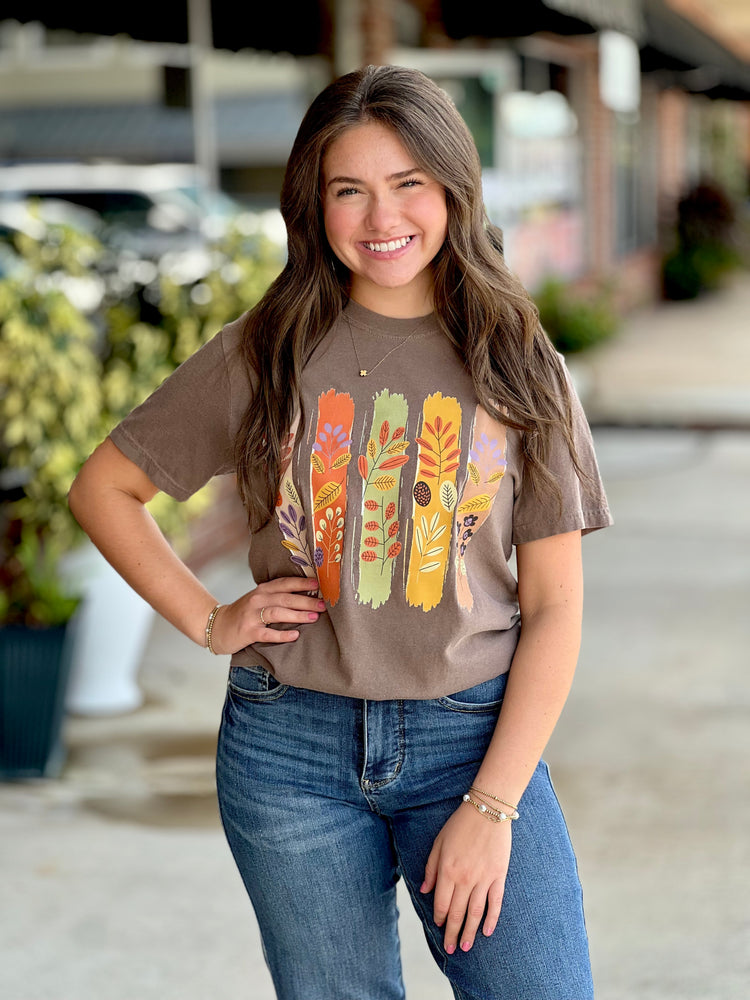 Fall Foliage Brushstrokes Tee
