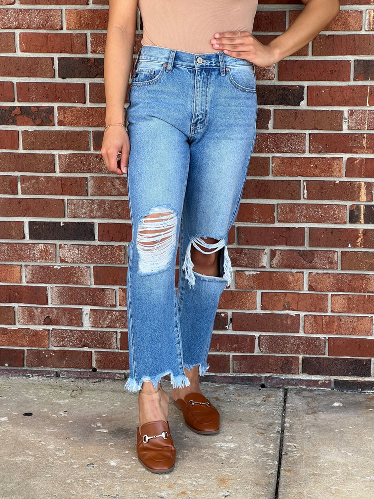 Perfectly Worn 90s HW Cropped Jean