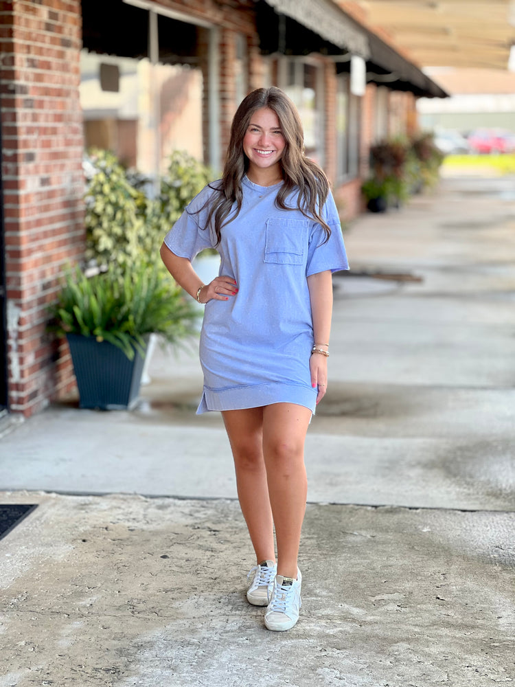 Mineral Washed Oversized Dress