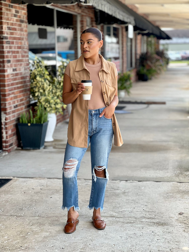 Perfectly Worn 90s HW Cropped Jean