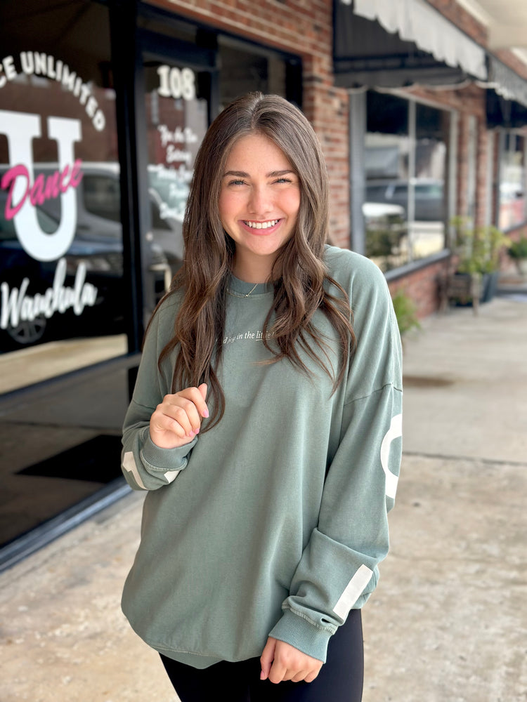 Joyful Oversized Sweatshirt-