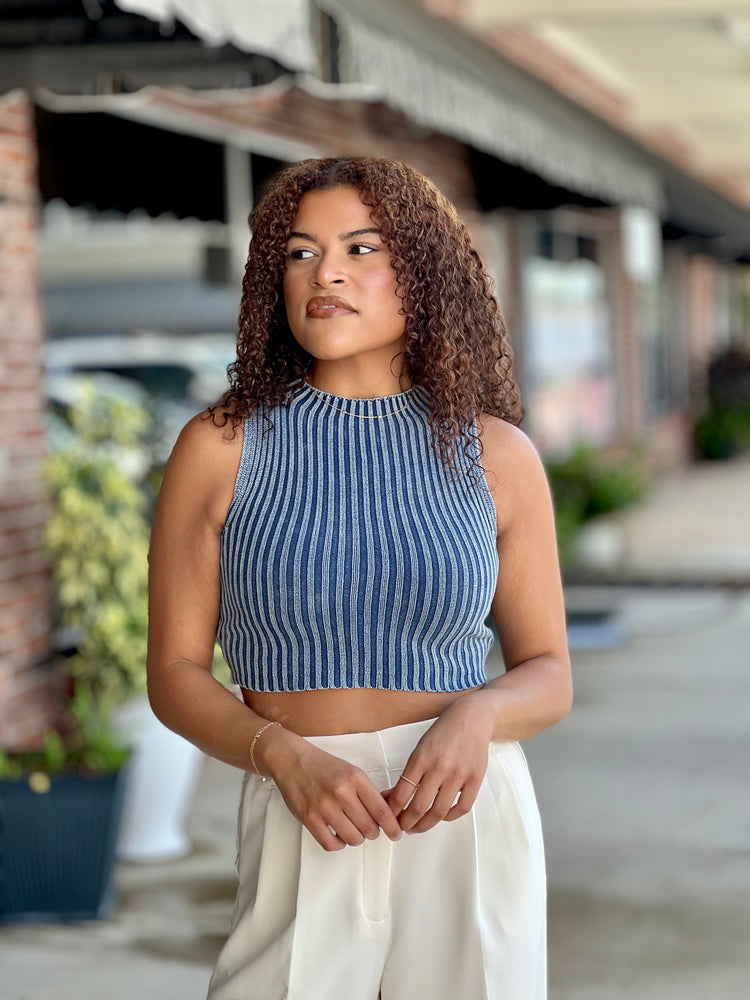 Sleeveless Sweater Knit Top