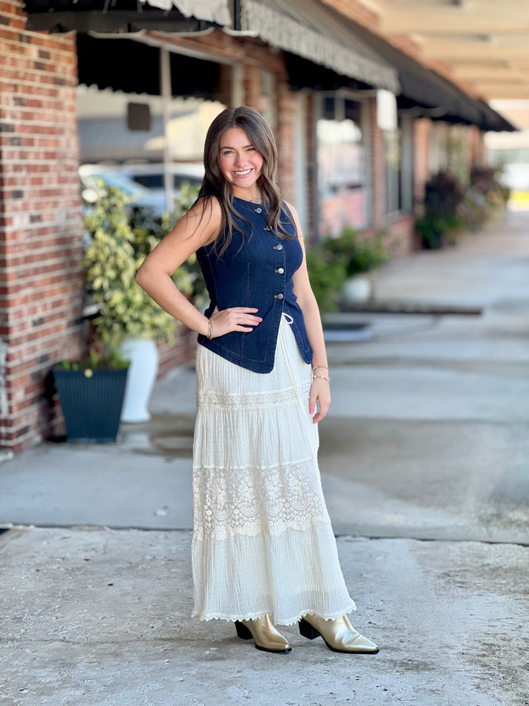 Sunset Saloon Denim Vest