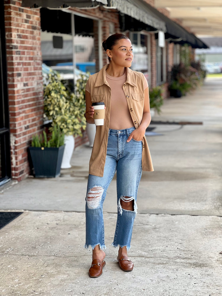 Perfectly Worn 90s HW Cropped Jean