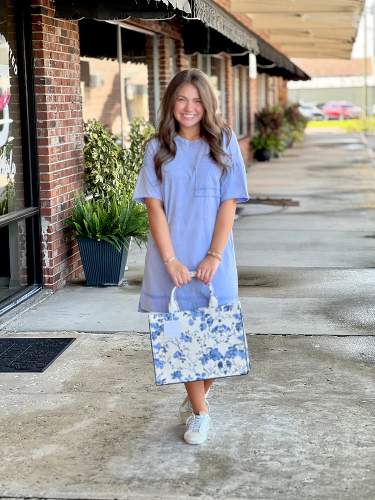 Mineral Washed Oversized Dress