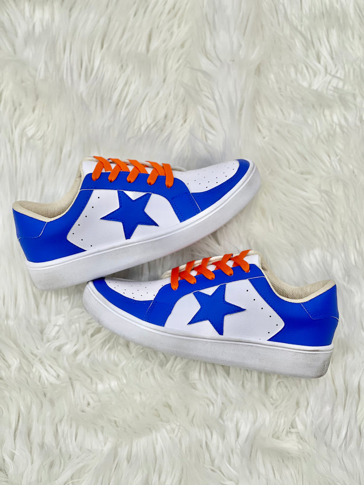 Orange and Blue Game Day Sneakers