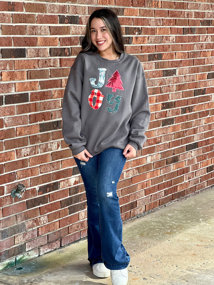 Joy Charcoal Sweatshirt