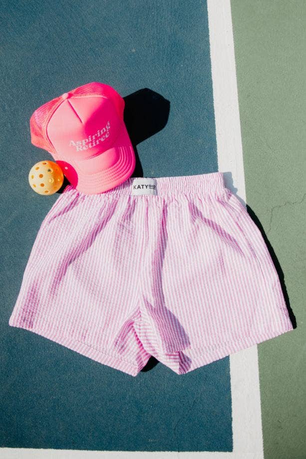 Pink Striped Boxer Shorts