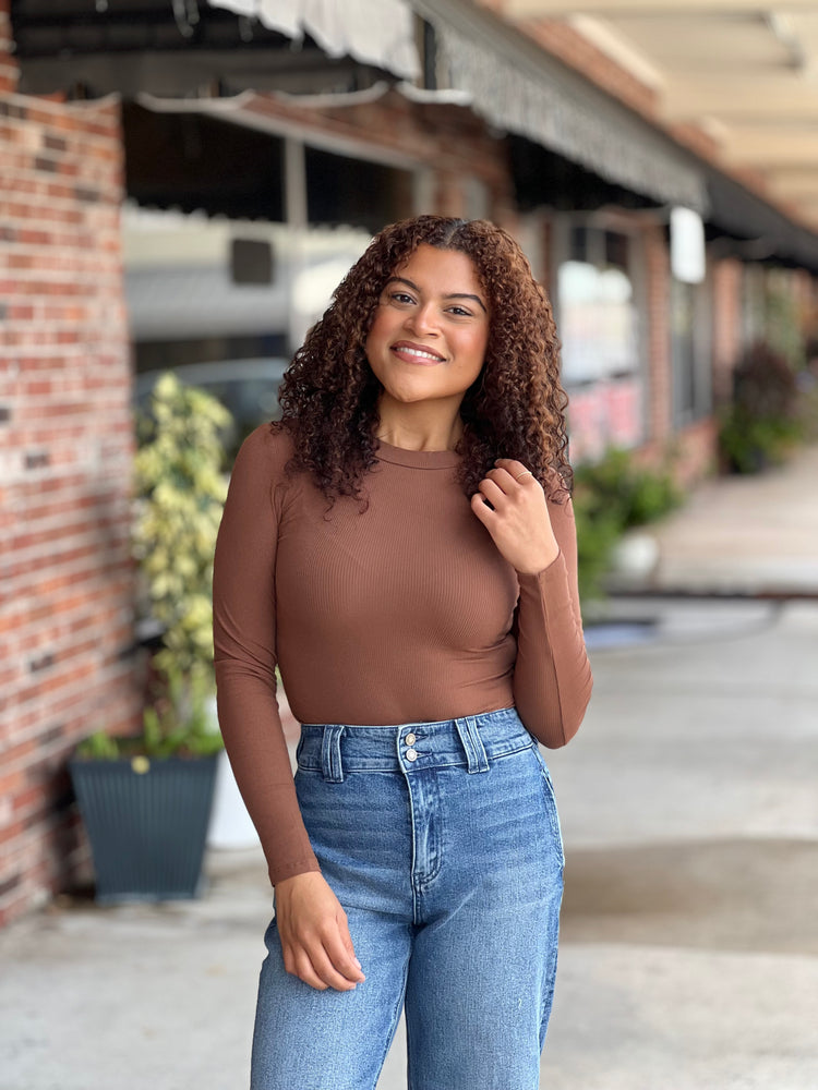 Back To The Basic Sweater Knit Bodysuit