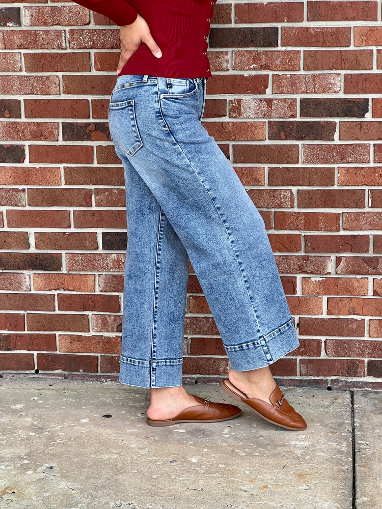 Indigo Dream HW Wide Leg Jean