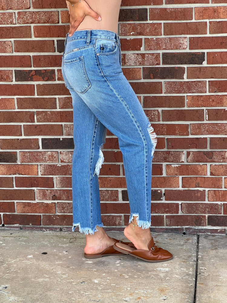 Perfectly Worn 90s HW Cropped Jean