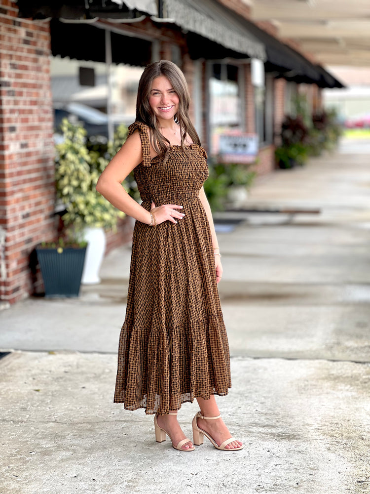 Brown Midi Dress