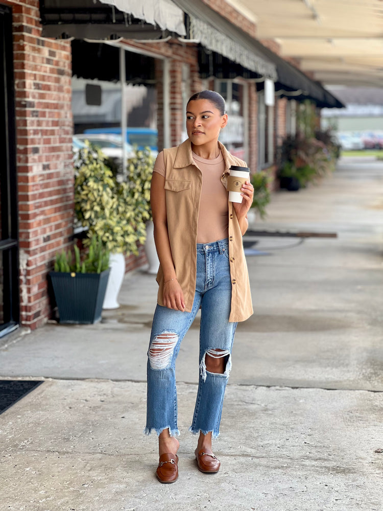 Perfectly Worn 90s HW Cropped Jean