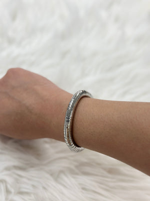 8MM Silver Slinky Bracelet