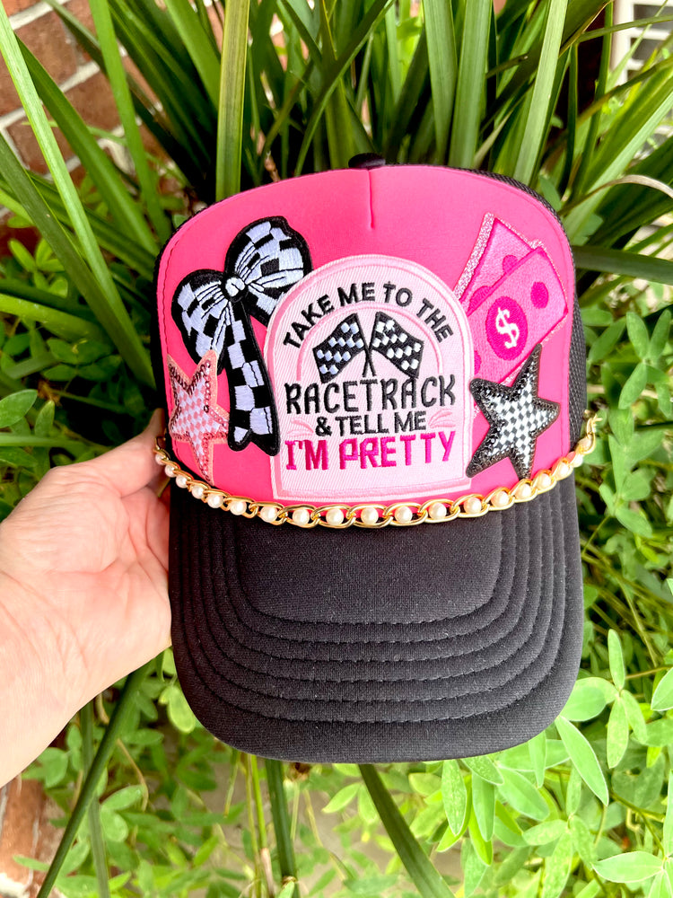 Racetrack Girly Trucker Hat