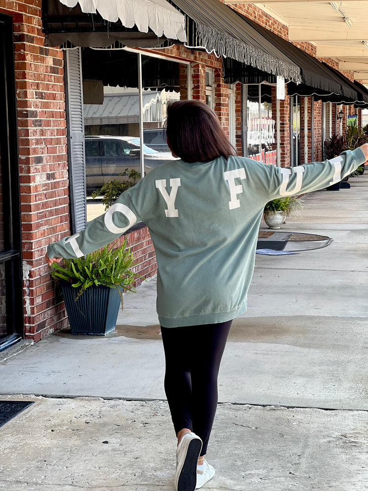 Joyful Oversized Sweatshirt-