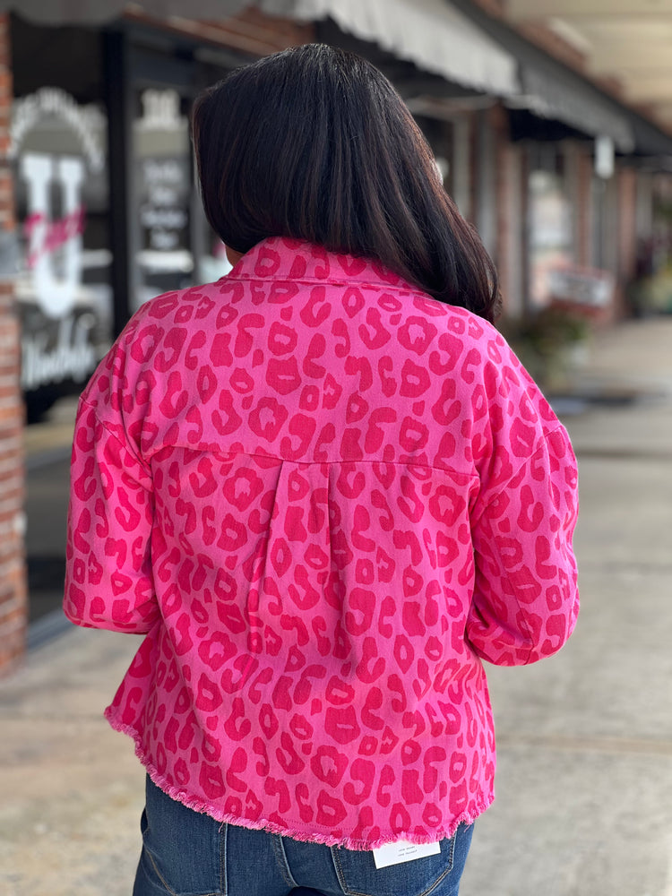 
            
                Load image into Gallery viewer, Pink Leopard Shacket
            
        