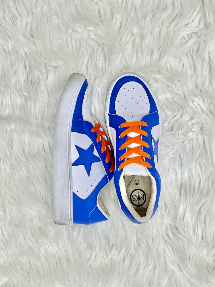 Orange and Blue Game Day Sneakers