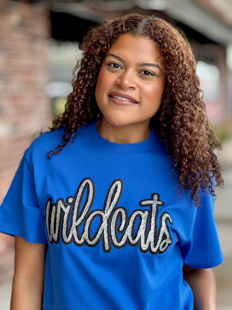 Wildcats Sequin Patch Tee