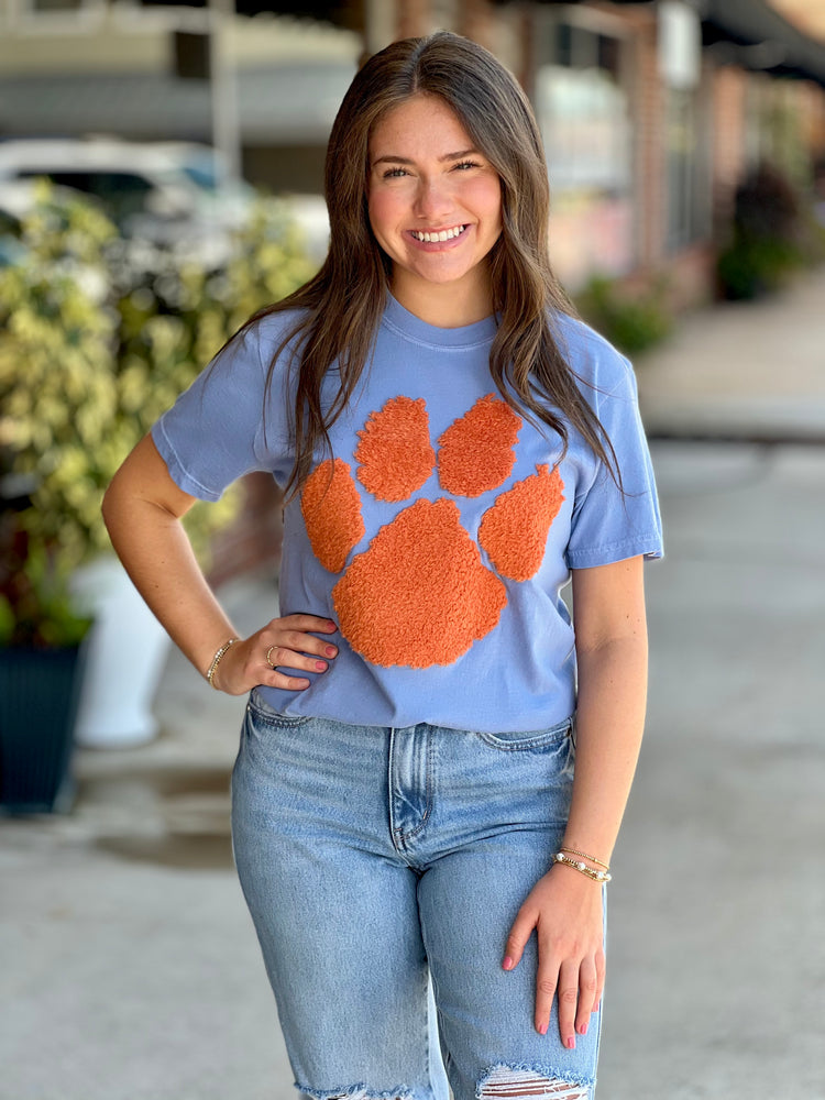 Orange Paw Fluffy Tee
