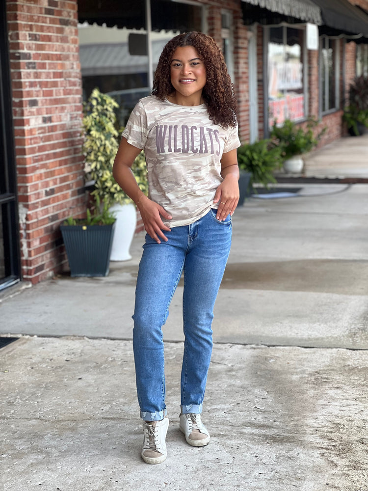 Natural Camo Game Day Team Spirit Graphic Tee