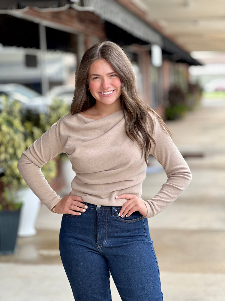 Off Shoulder Knit Top