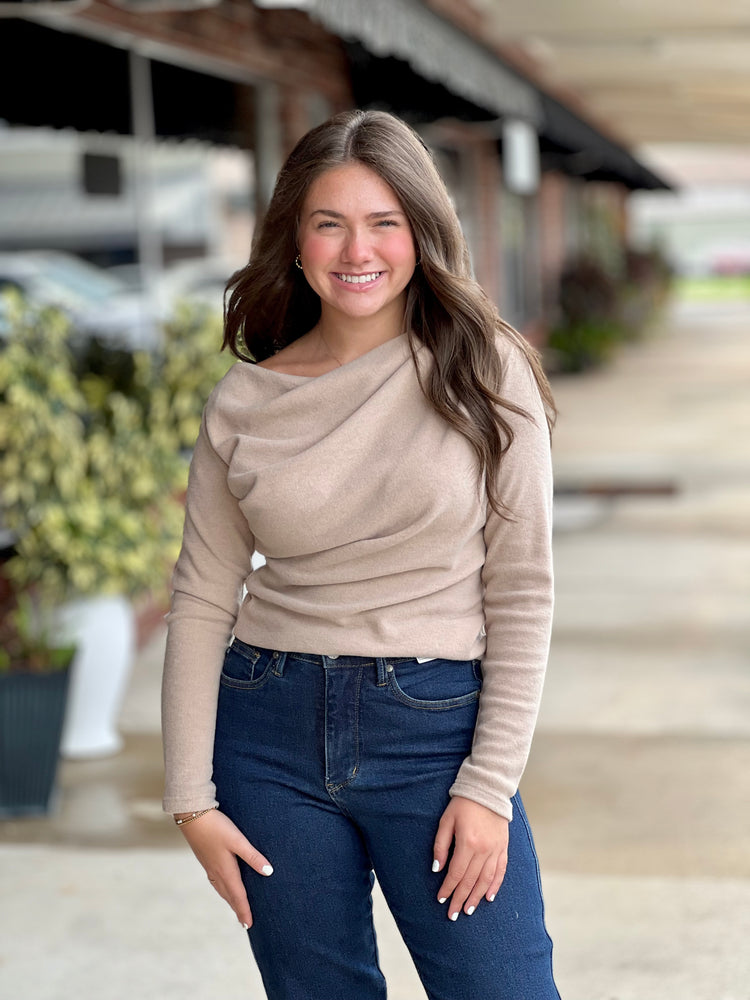 Off Shoulder Knit Top