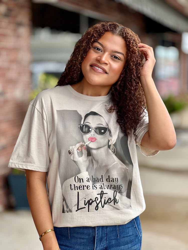On a Bad Day There is Always Lipstick Tee