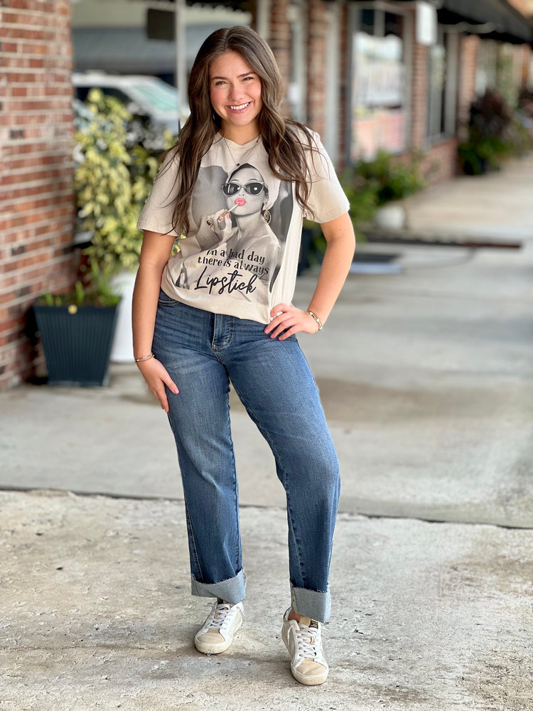 On a Bad Day There is Always Lipstick Tee