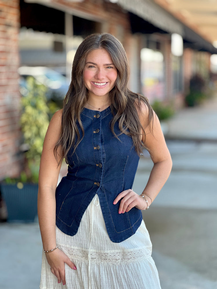 Sunset Saloon Denim Vest