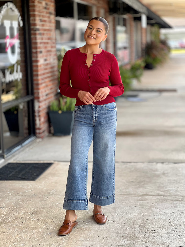 Indigo Dream HW Wide Leg Jean