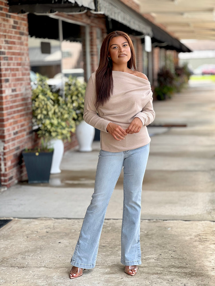 Off Shoulder Knit Top